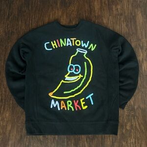 Chinatown Market Black Neon Banana Sweatshirt 2020 Release